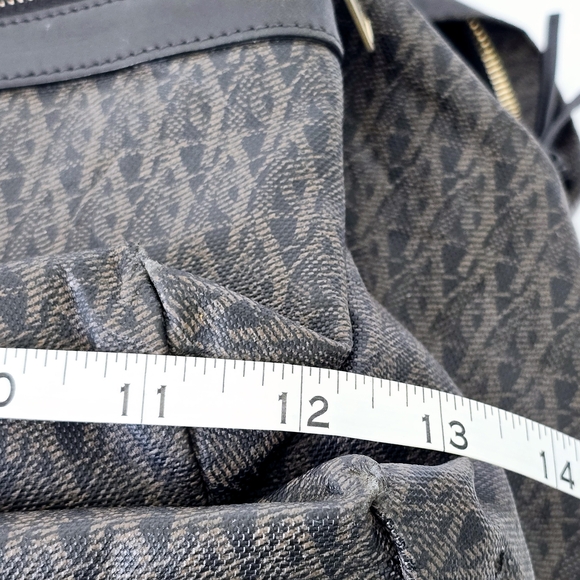 Black Patterned Men's Backpack - Picture 9 of 10